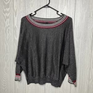 Marc New York Andrew Marc sparkly 3/4 sleeve‎ top size medium